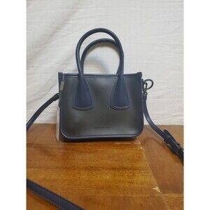 NWT Charles & Keith Double Handle Jelly Shoulder Bag Purse Navy Blue